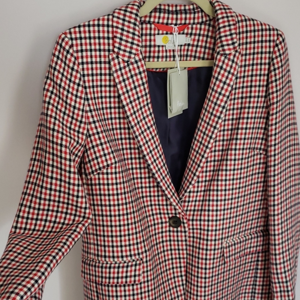 Boden 1 button blazer jacket size 6 NWT
